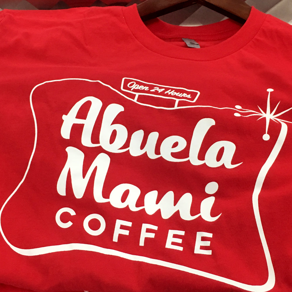 Classic Red Abuela Mami Coffee T-shirt